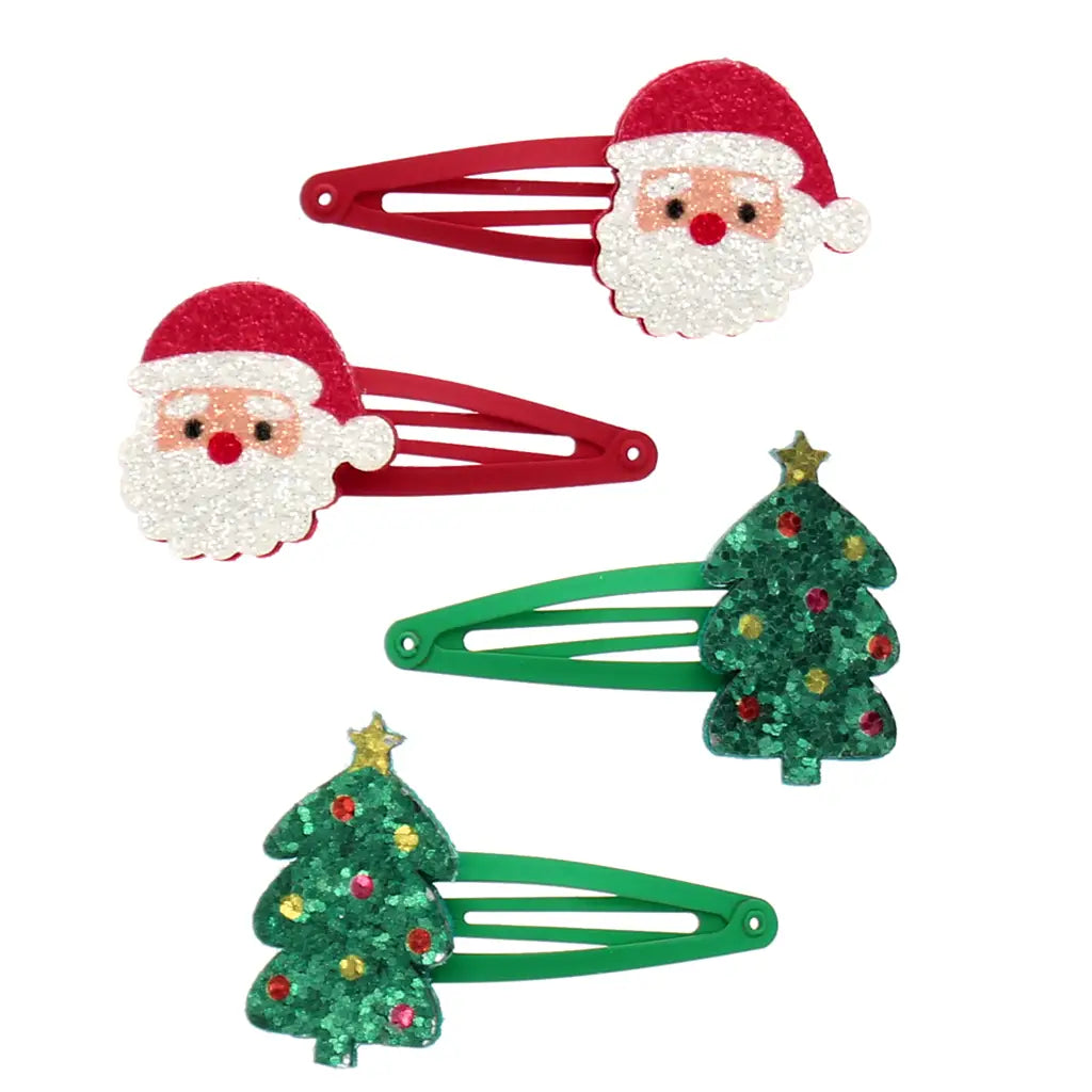 Rex Of London Set Of 4 Christmas Clips or Hairbands