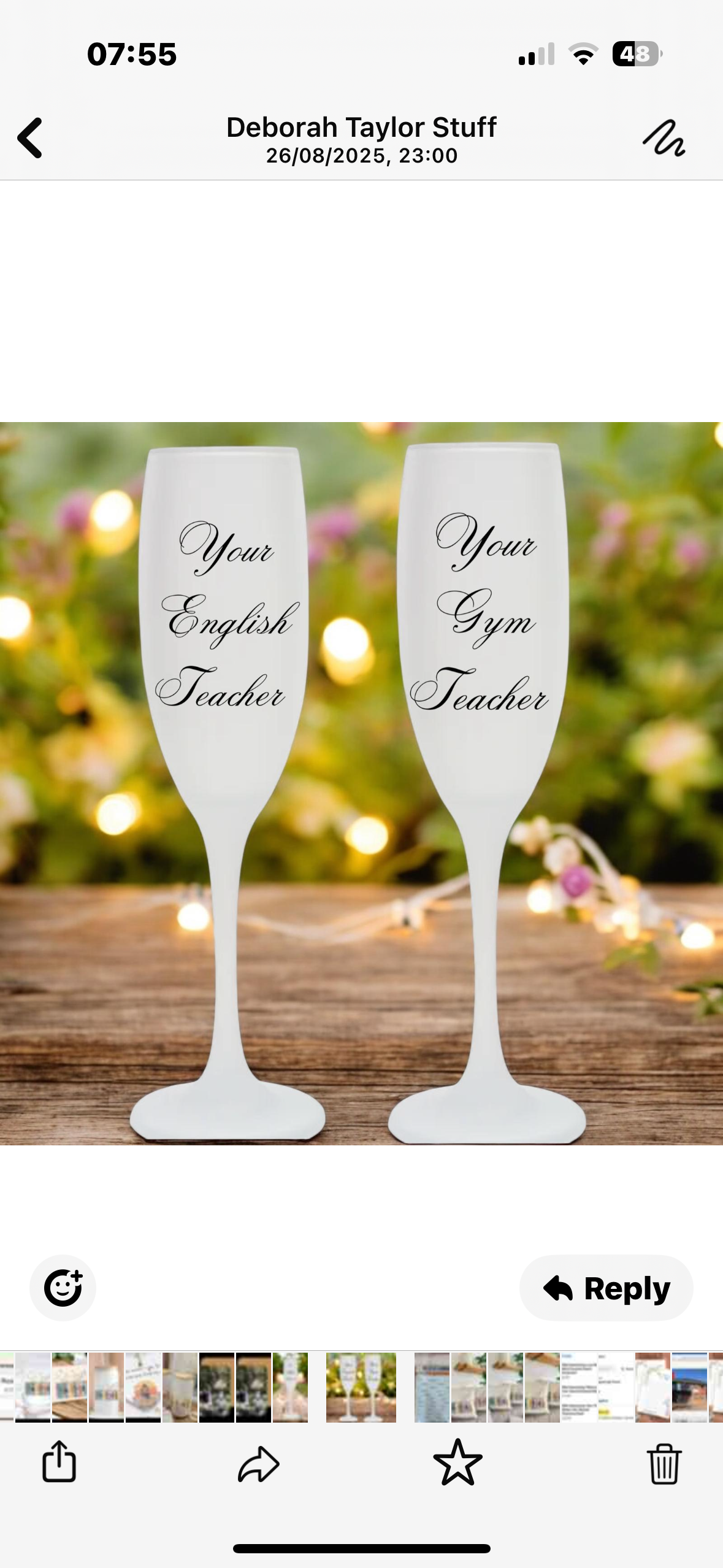 PREORDER - Set of 2 Champagne Glasses