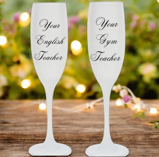 Taylor and Travis Set of 2 Champagne Glasses