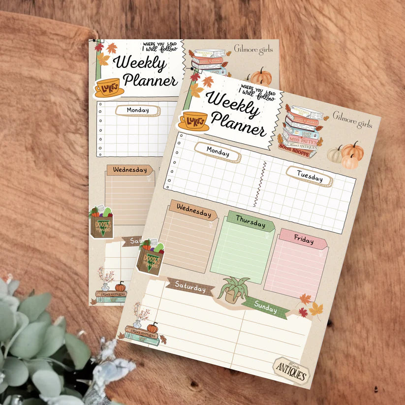 A4 Gilmore Girls Weekly Planner Tearaway Notepad