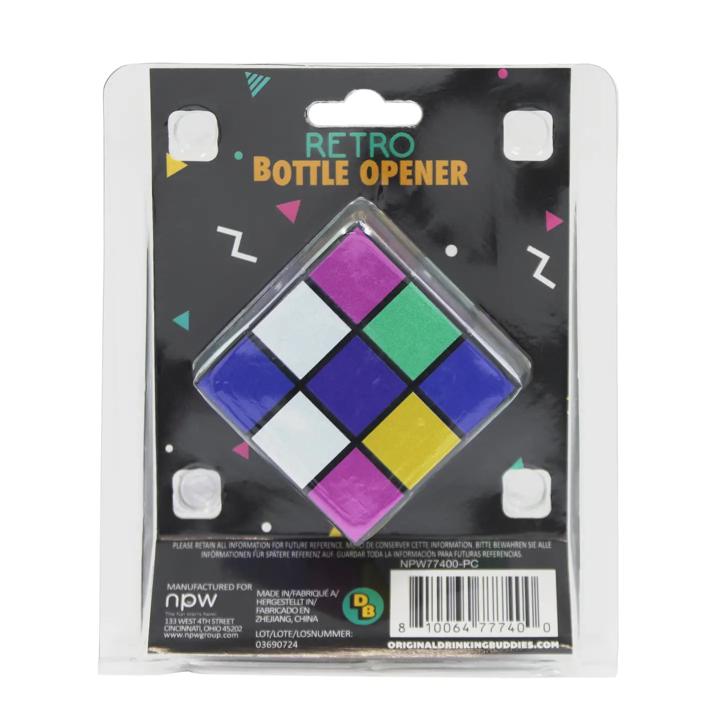 Rubik Cube Retro Bottle Opener