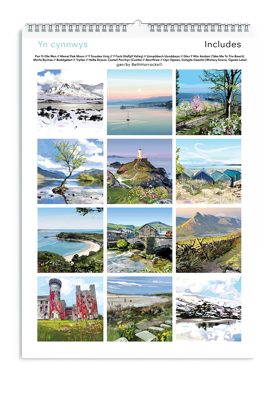 Beth Horrocks 2026 North Wales Calendar