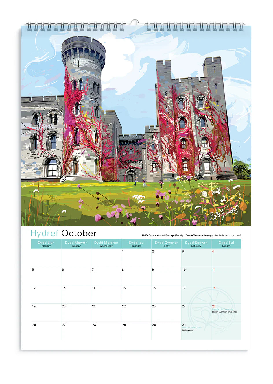 Beth Horrocks 2026 North Wales Calendar