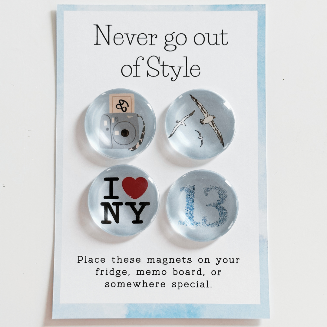 Never Go Out of Style Era - Glass Magnet Set