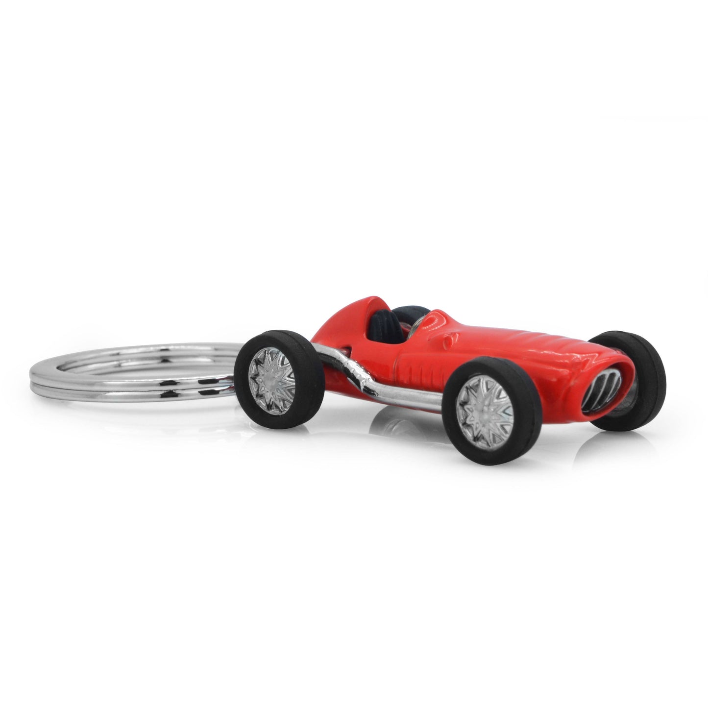 Metalmorphose Luxe Red Vintage Racer Car Keyring