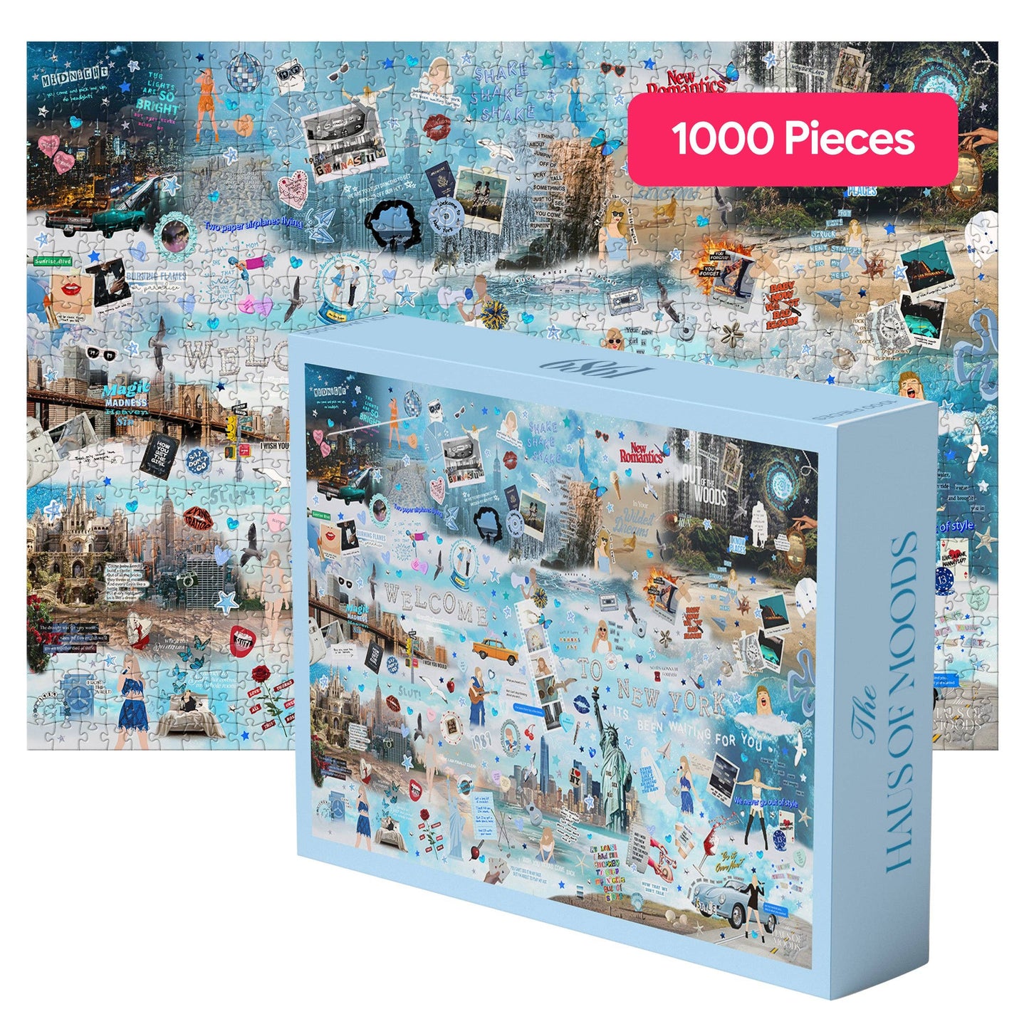 1,000 Piece Taylor Swift 1989 Era Lyrics & Easter Eggs Jigsaw Puzzle©