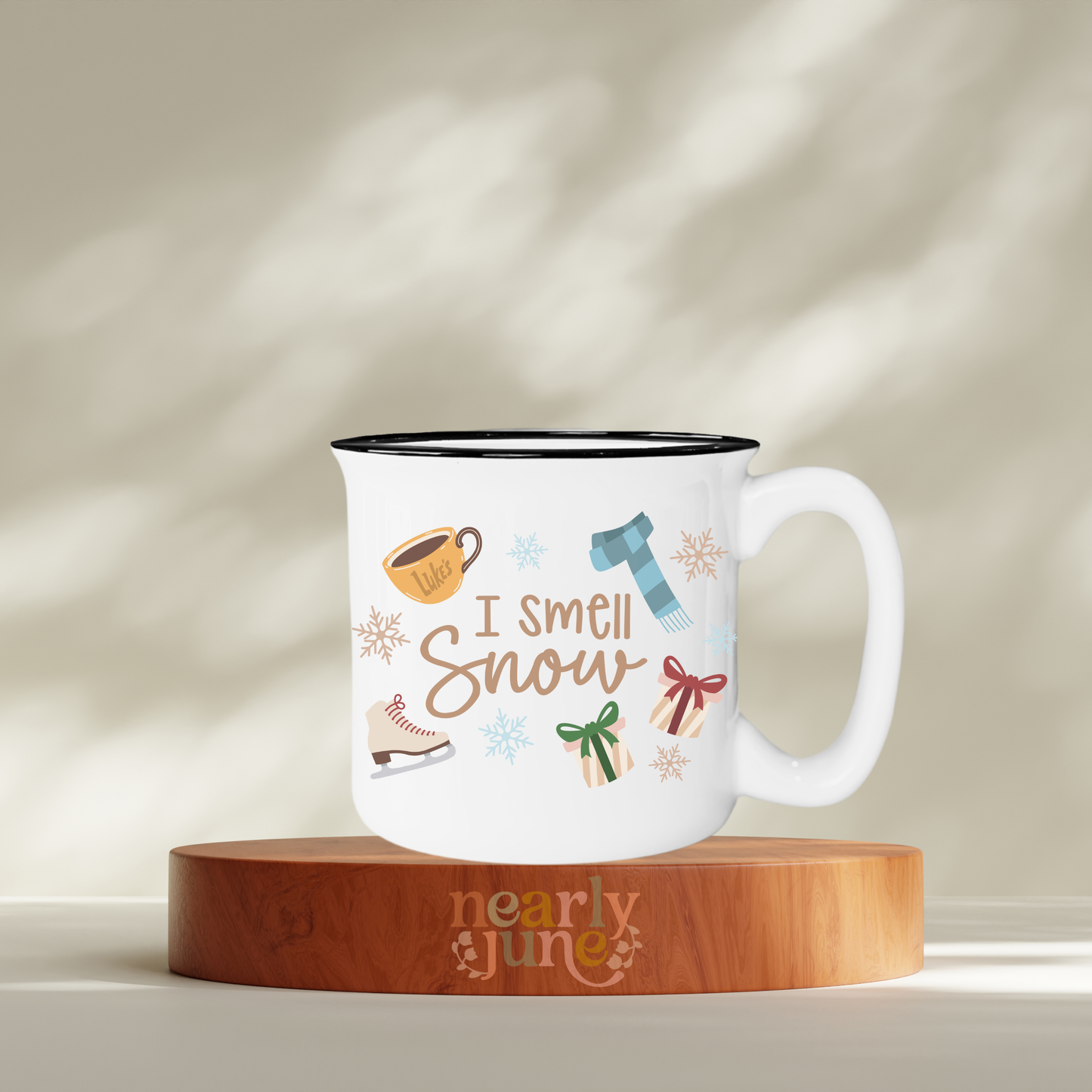 PREORDER - Gilmore Girls Inspired "I Smell Snow" Ceramic Campfire Mug