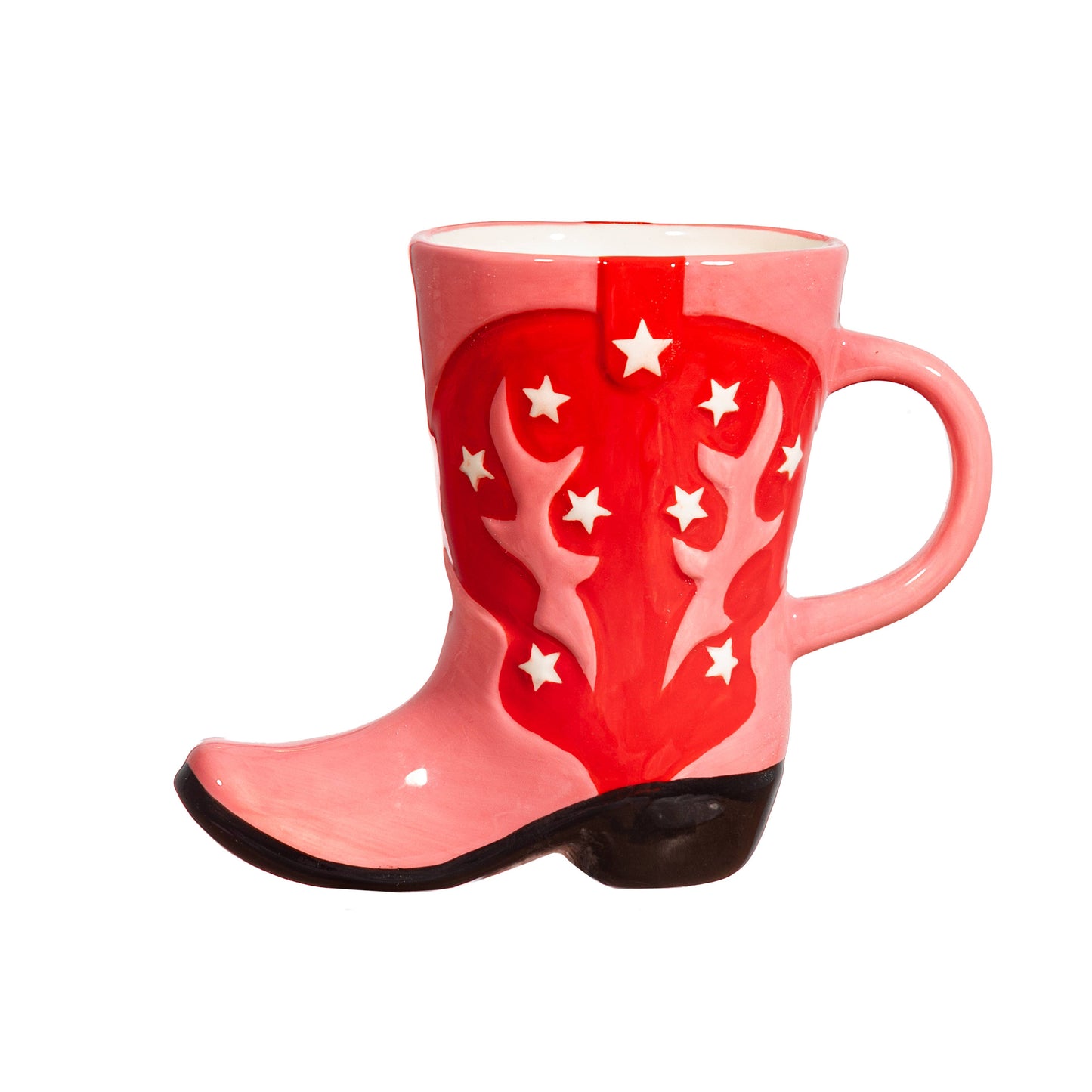 Cowboy Boot Shaped Mug - Red