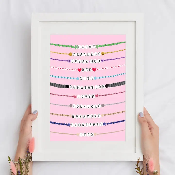 A4 Album Friendship Bracelets - Taylor Swift Print