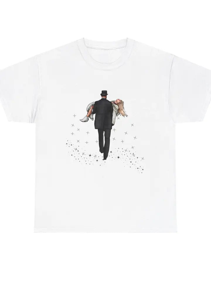 Travis Kelce Carrying Taylor Swift Shirt - I Can Do It With A Broken Heart