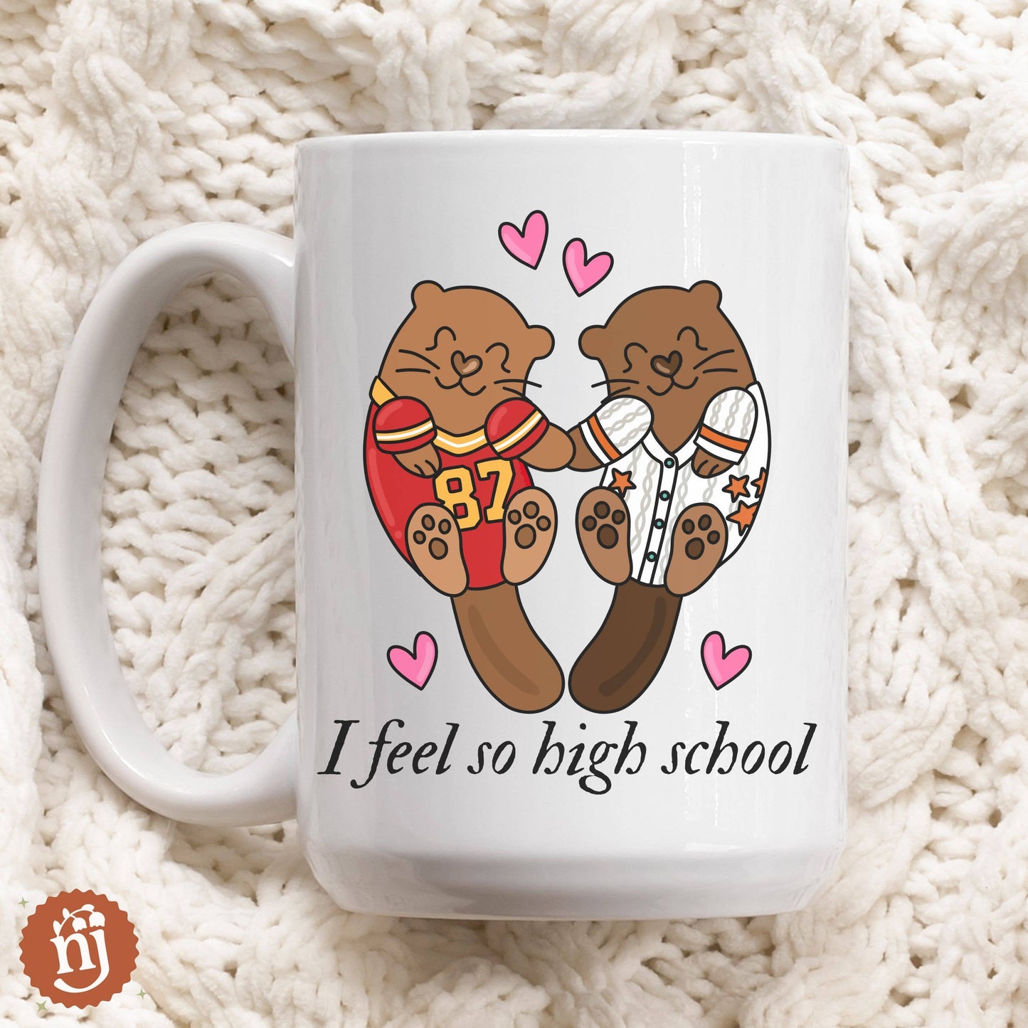Travis & Taylor I Feel So High School Ceramic Mug