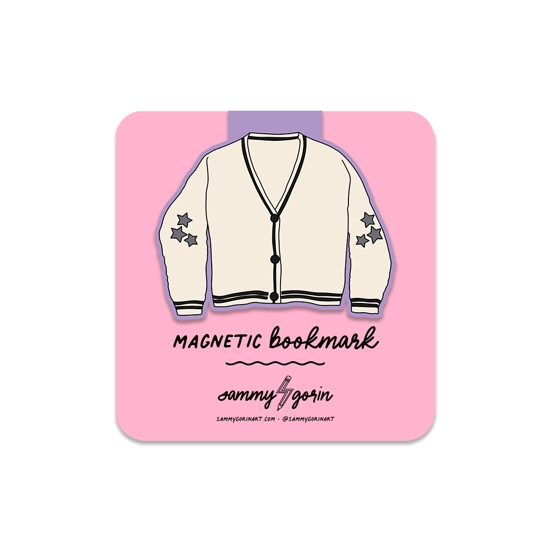 Cardigan Magnetic Bookmark