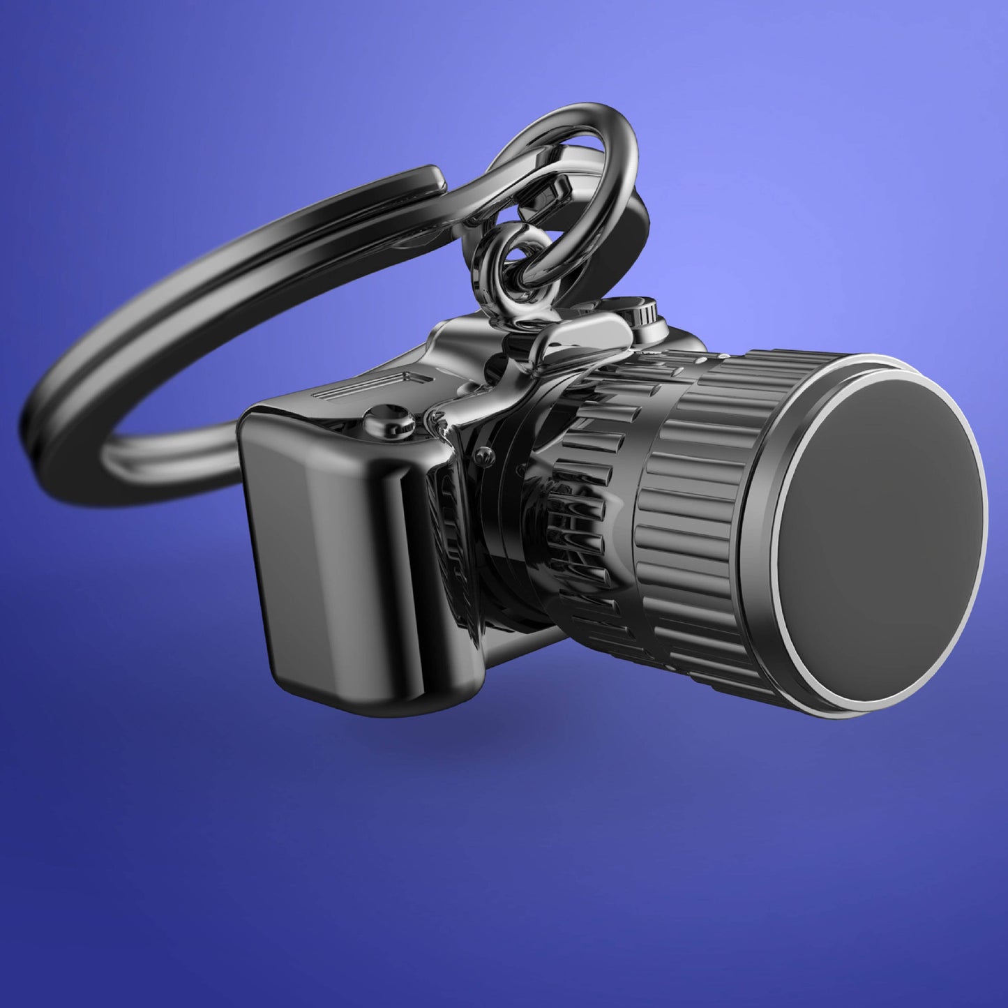 Metalmorphose Keyring - Gunmetal Camera Keyring