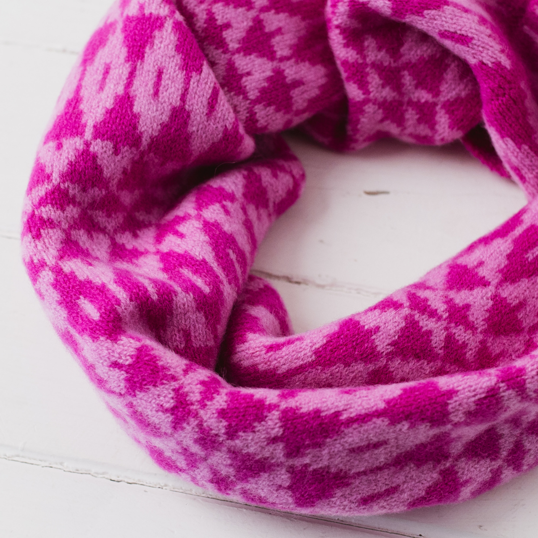Mirror Lambswool Knitted Snood/ Cowl
