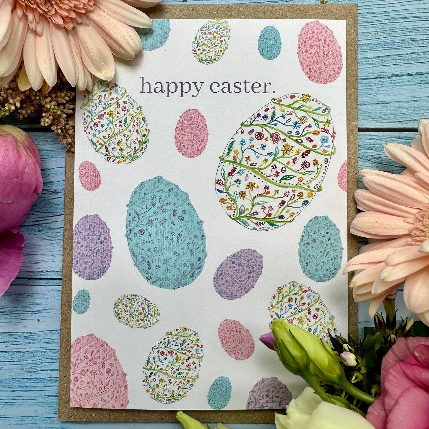 Easter Eggs Eco Card - Blank