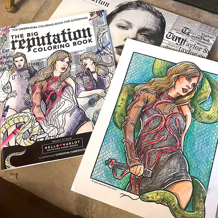Taylor Swift Reputation Colouring Book