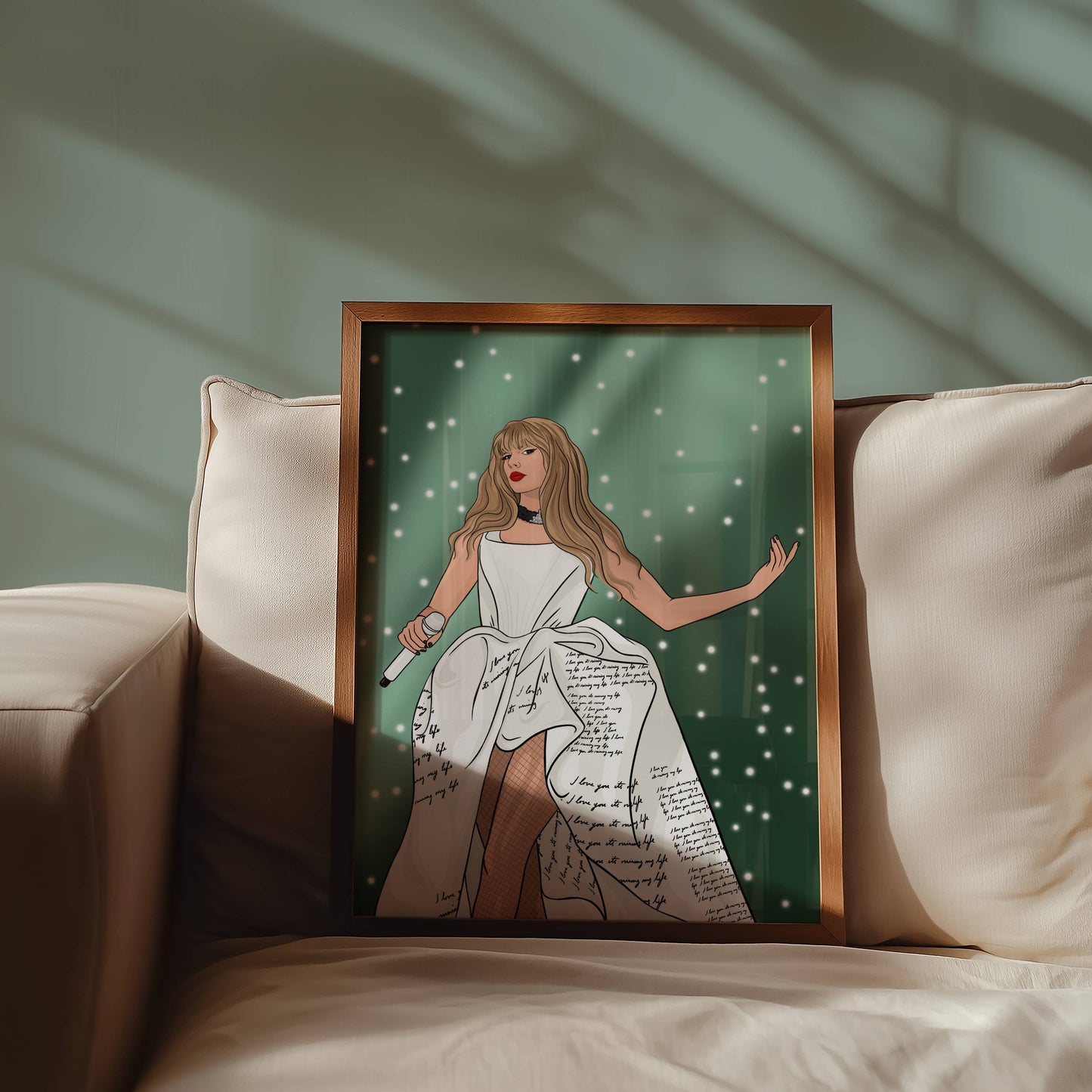 A3 Taylor Swift TTPD Eras Tour Illustrated Print