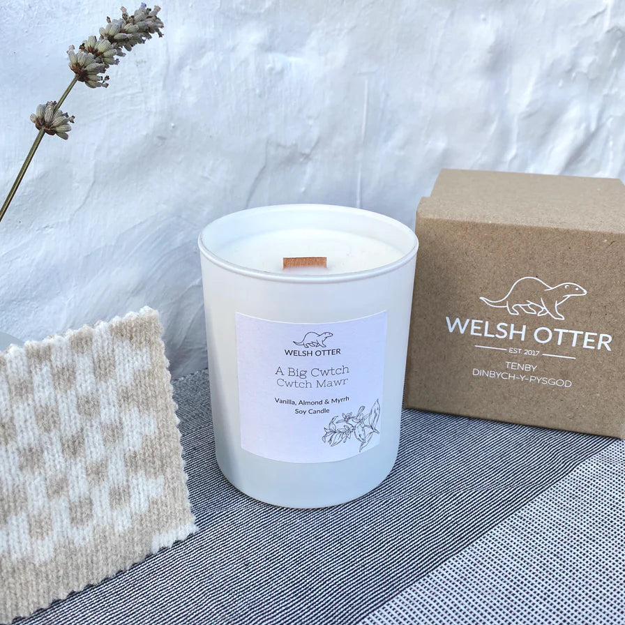 Luxury Soy Candle & Coaster - A Big Cwtch