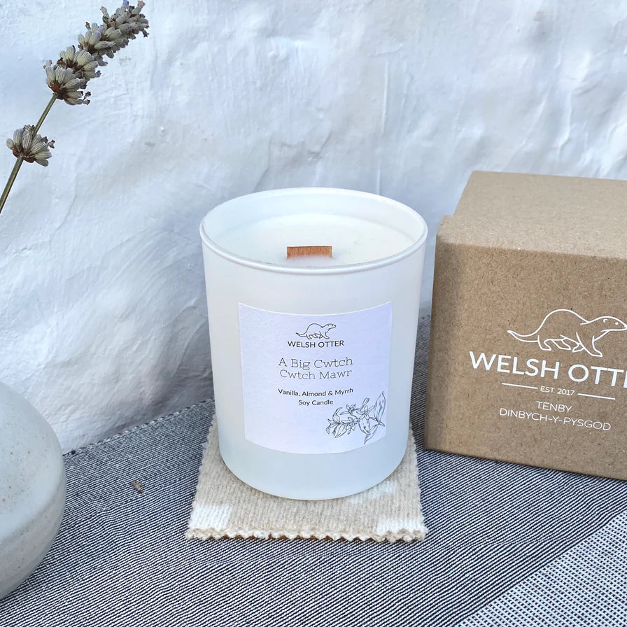 Luxury Soy Candle & Coaster - A Big Cwtch