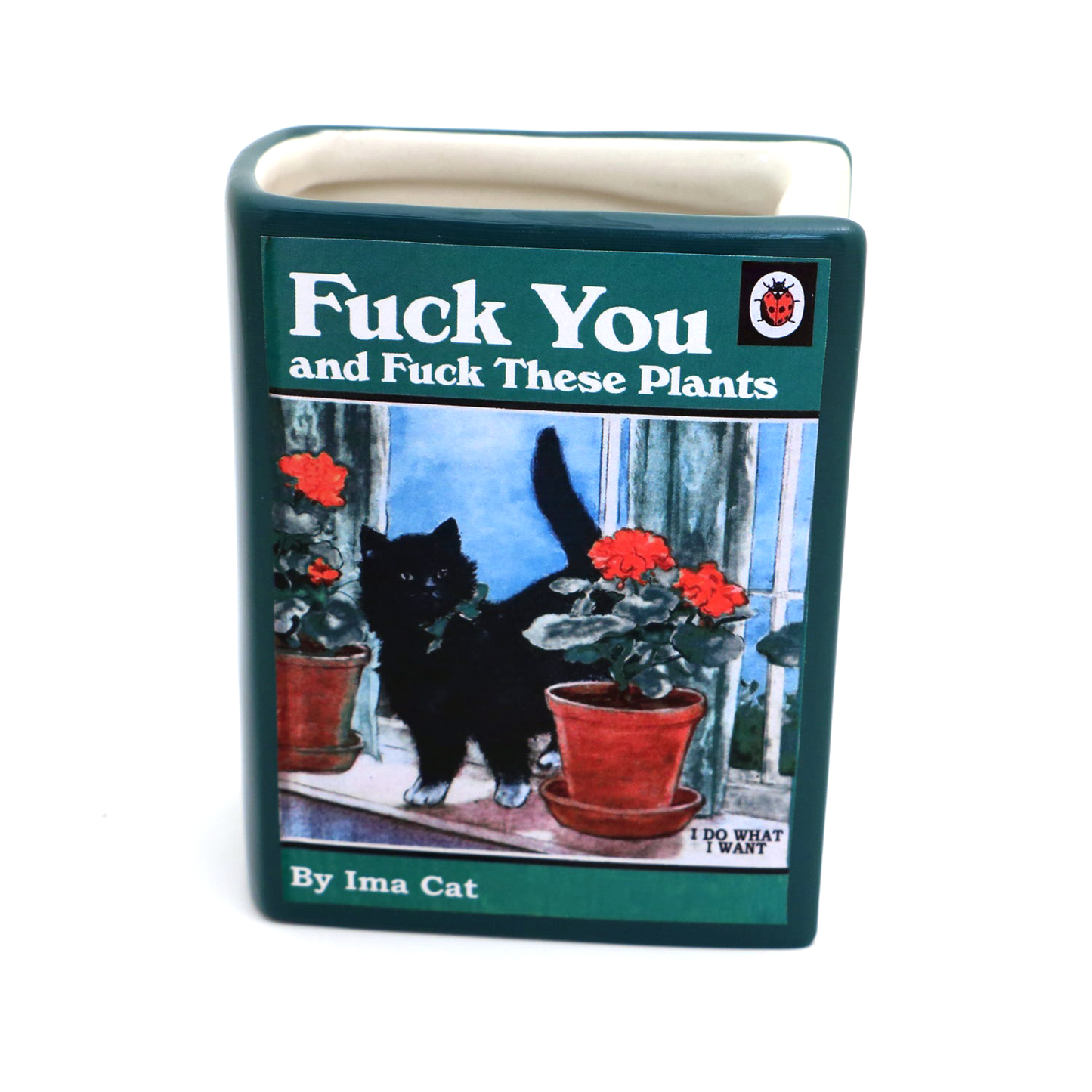 Cats & Plants Book Vase/Pencil Holder