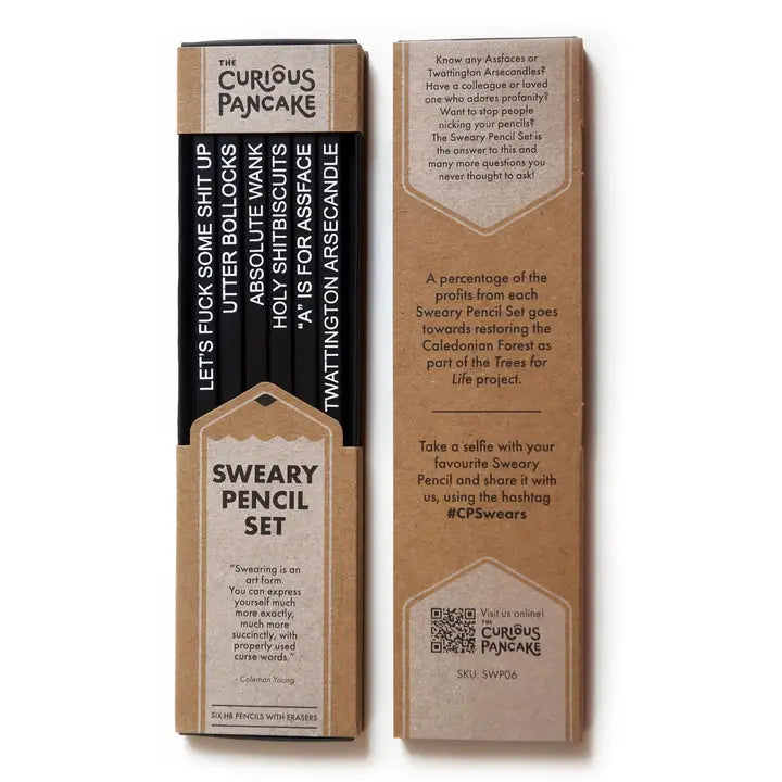 Sweary Pencil Set | Swearing, Rude Pencils, Stocking Stuffer