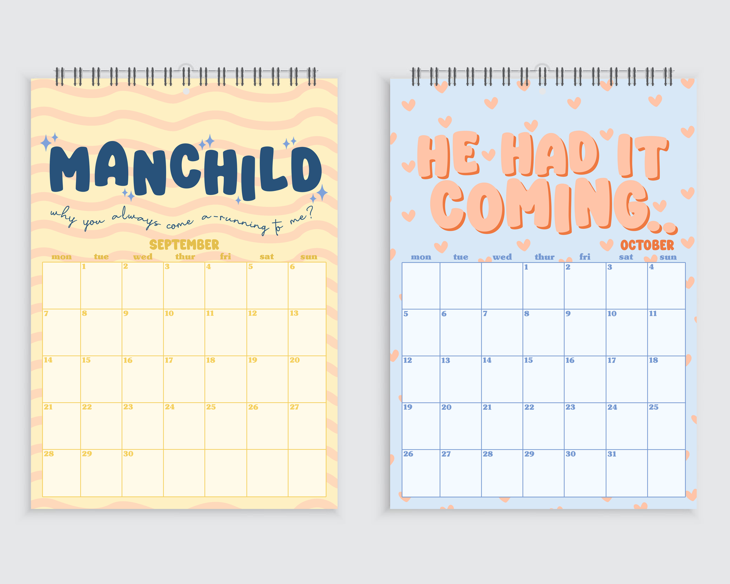 Sabrina Lyric Wall Calendar 2026 - A4
