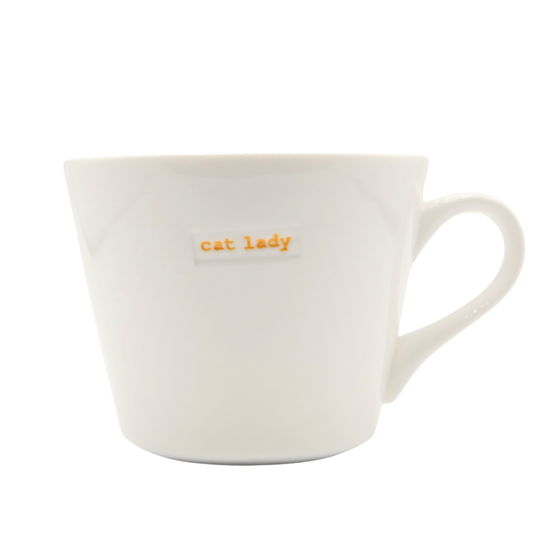 Keith Brymer Jones Mug 350ml - Cat Lady (Orange)