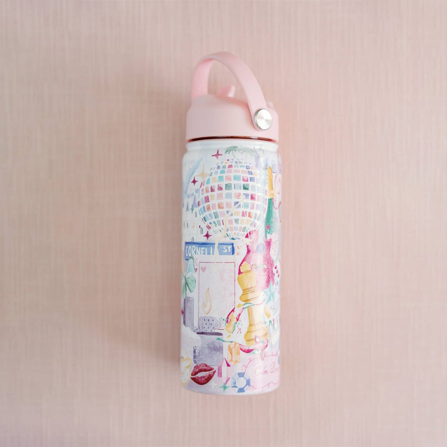 Taylor Swift 18 Ounce Insulated Water Bottle - By Gracefully Made Art