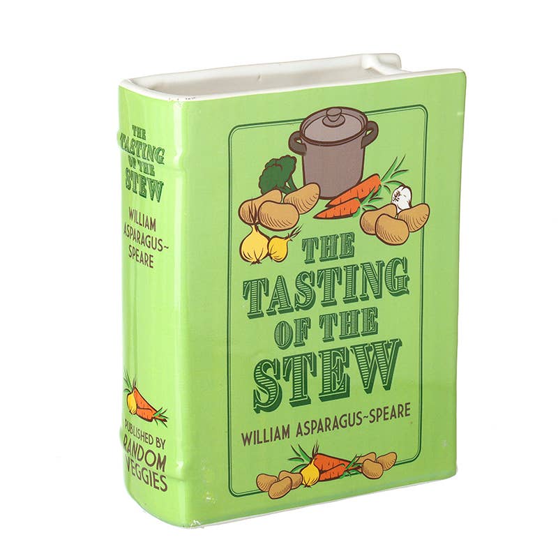 The Tasting of the Stew - Ceramic Cookbook Vase