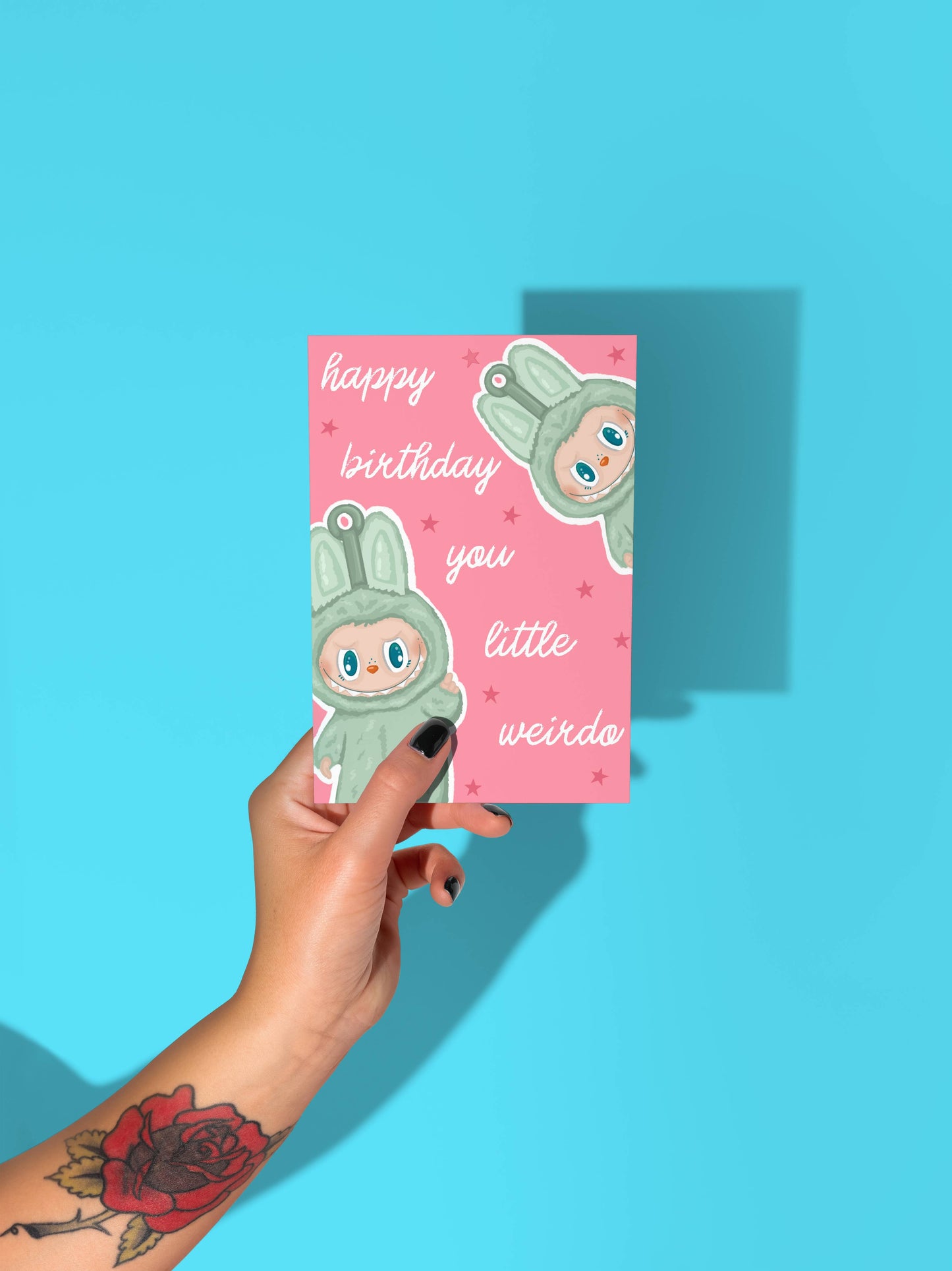 Happy Birthday You Little Weirdo Labubu Birthday Card
