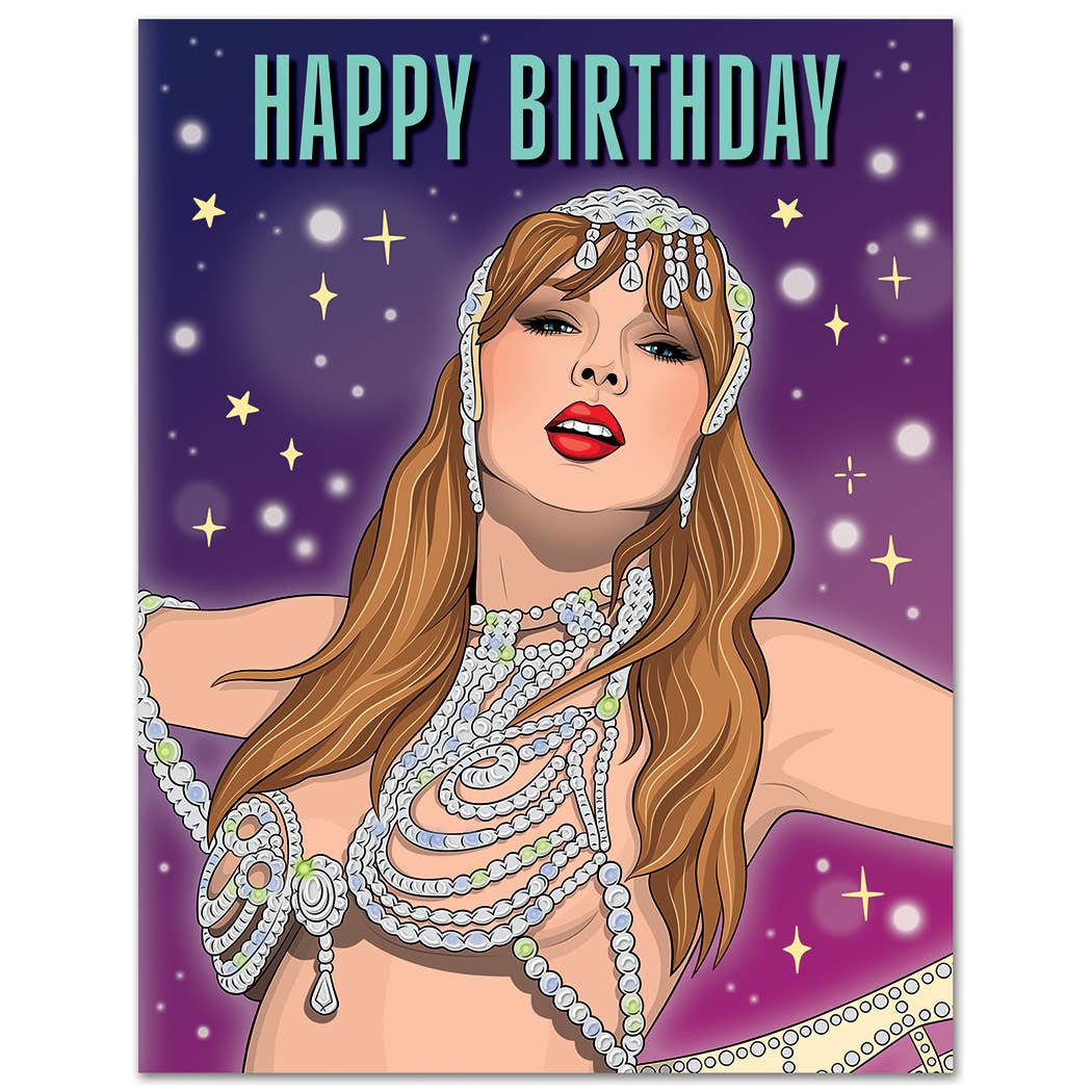 Showgirl Birthday Card