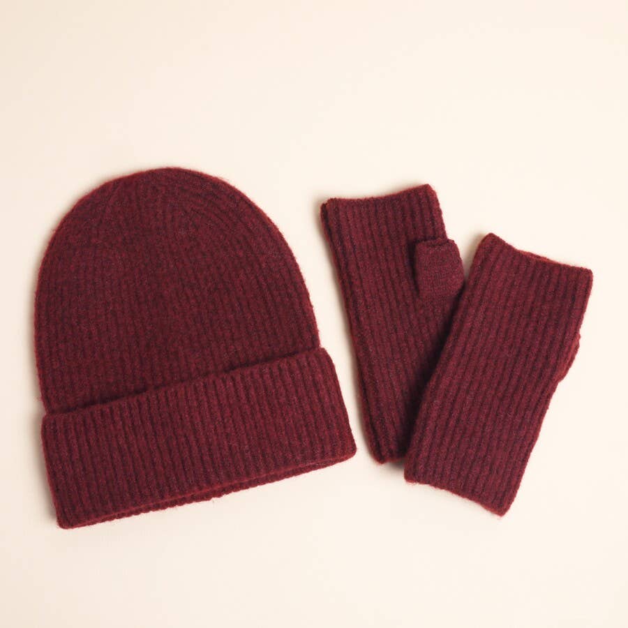Burgundy Beanie Hat
