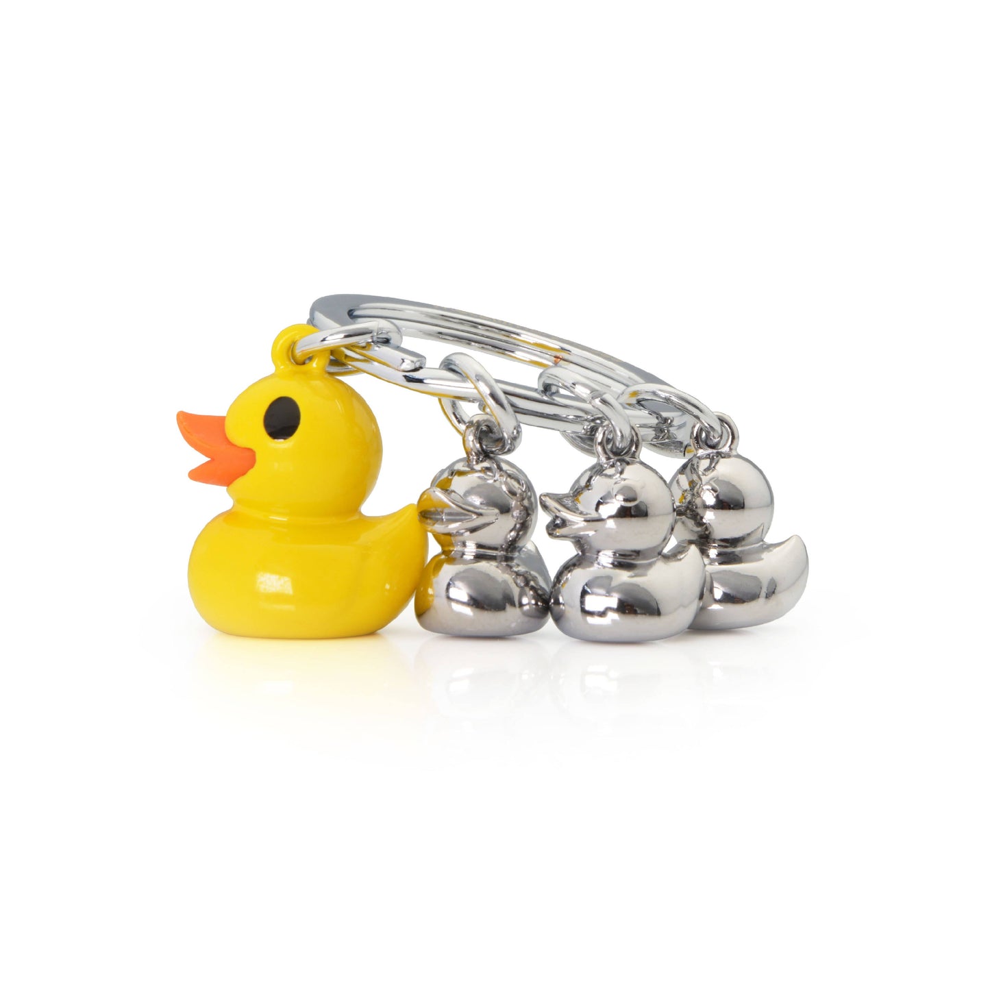 Metalmorphose Yellow Duck Family Keyring