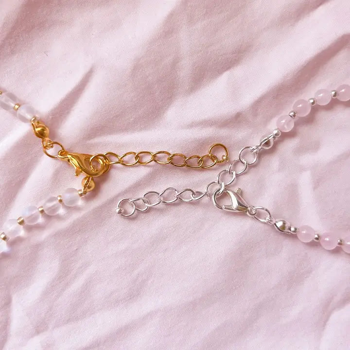 Mermaid Quartz Evil Eye Bracelet - Gold