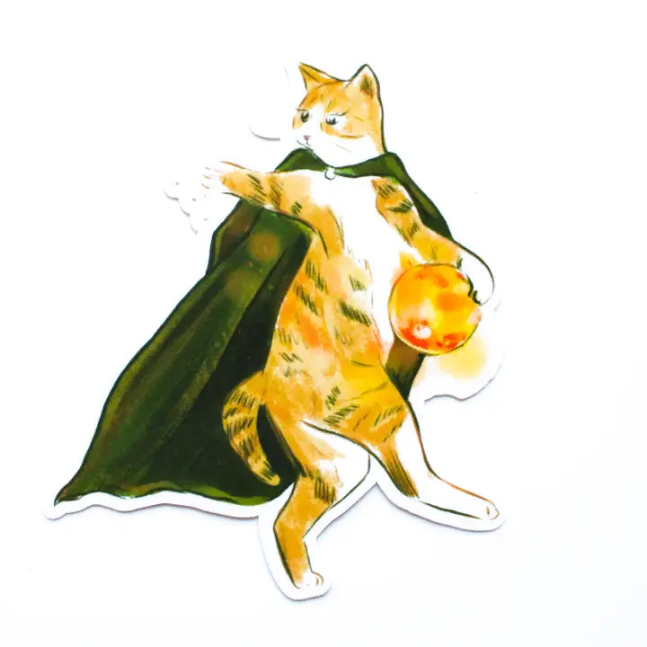 Willow Witch Cat Vinyl Sticker