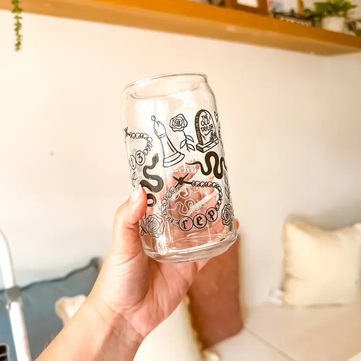 Reputation Libbey Glass Beer Can/Iced Coffee Glass - No Lid