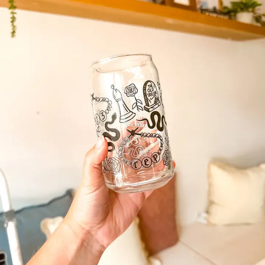 Reputation Libbey Glass Beer Can/Iced Coffee Glass - No Lid