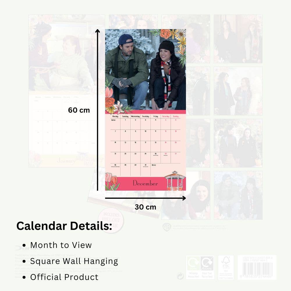 Gilmore Girls 2026 Square Calendar