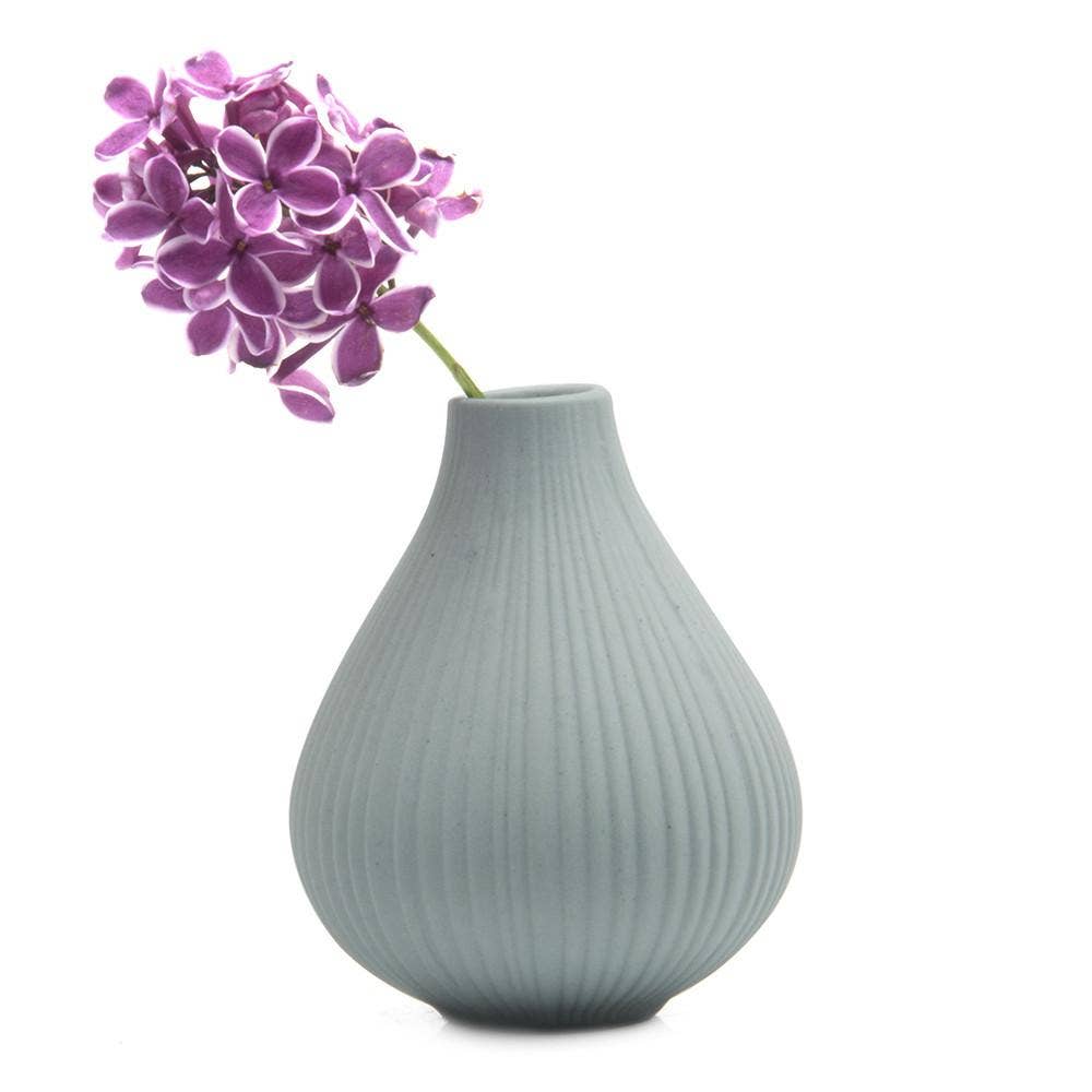 Frost - Matte Bisque Bud Flower Vase Glazed on Inside