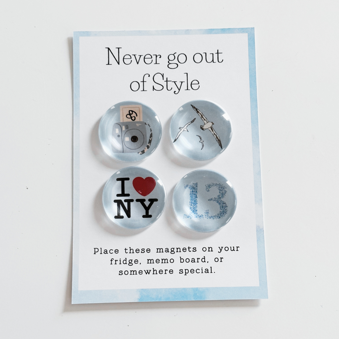 Never Go Out of Style Era - Glass Magnet Set