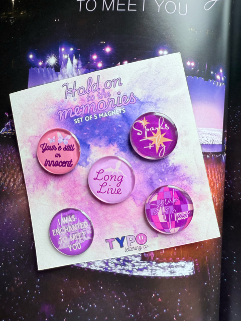 Taylor Swift Speak Now inspired 5 piece Magnet set