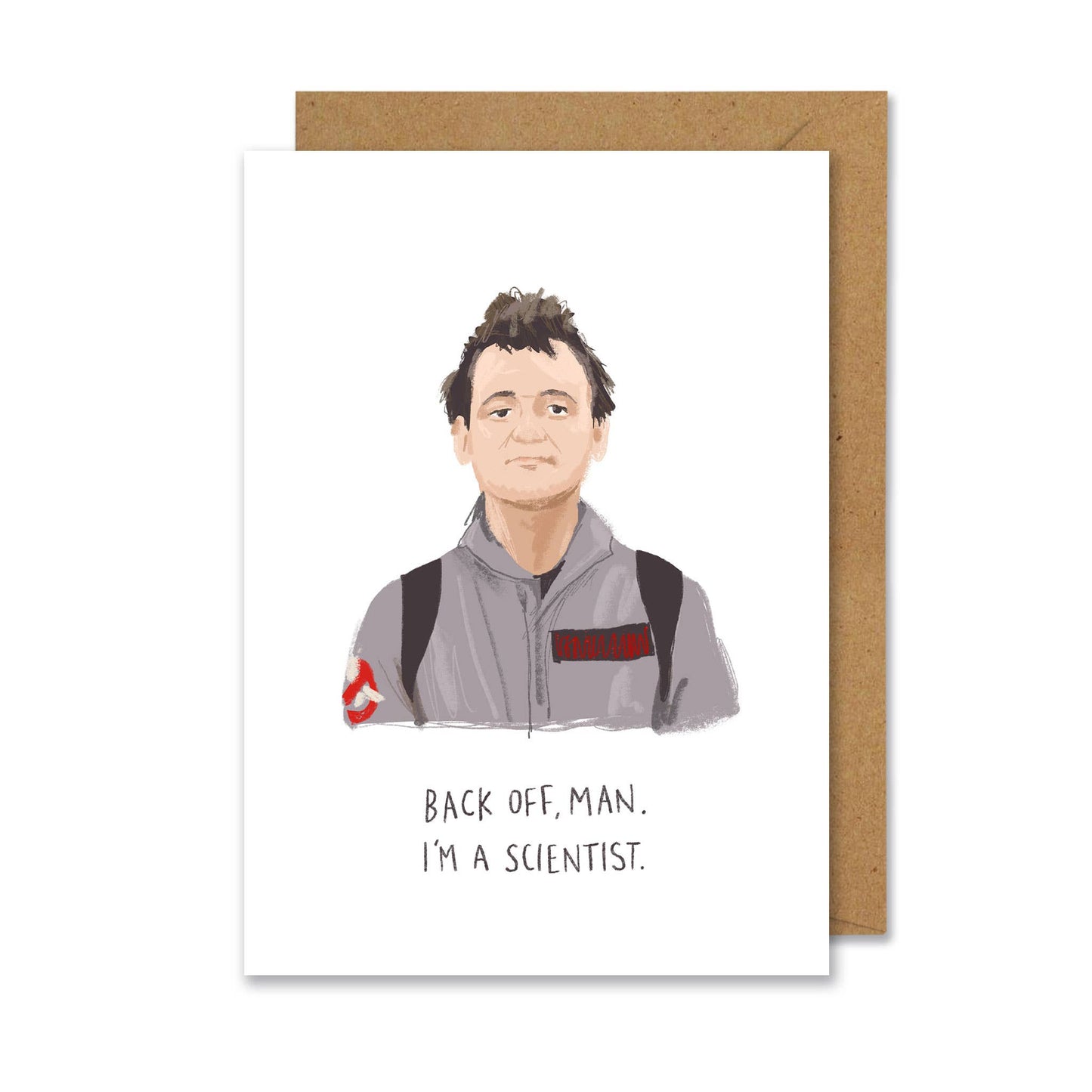 Ghostbusters inspired A6 card