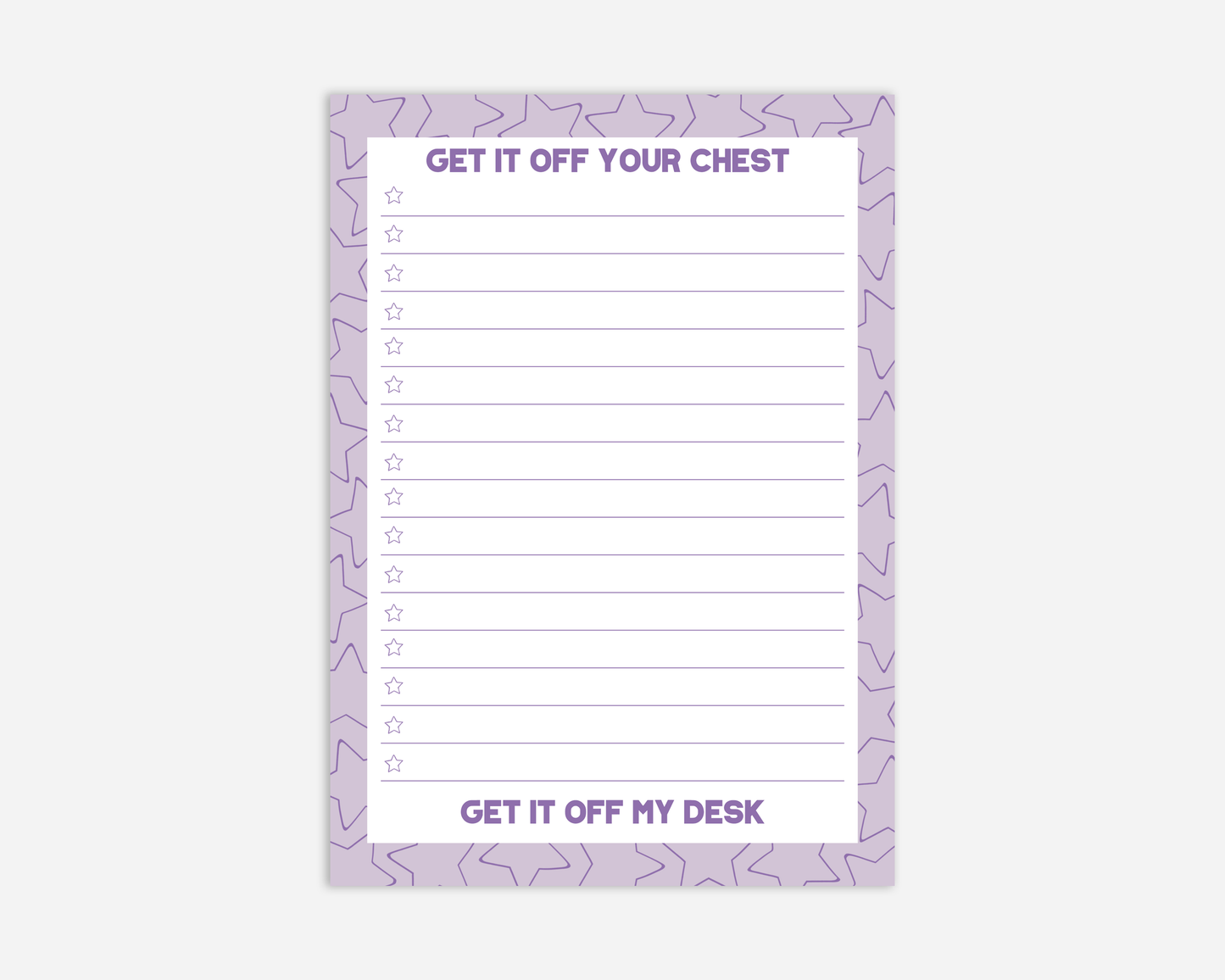 Get It Off Your Chest - A5 Notepad - Taylor Swift