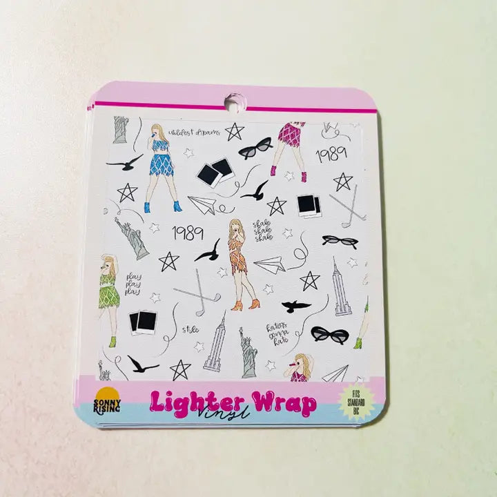 Vinyl Lighter Wrap Taylor 1989 Pattern
