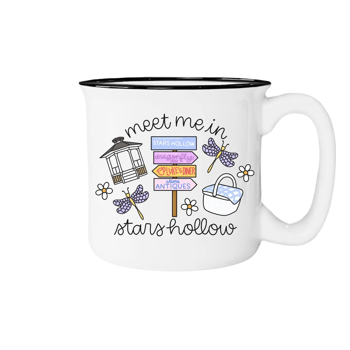 Gilmore Girls Inspired Meet Me in Stars Hollow Camp Mug