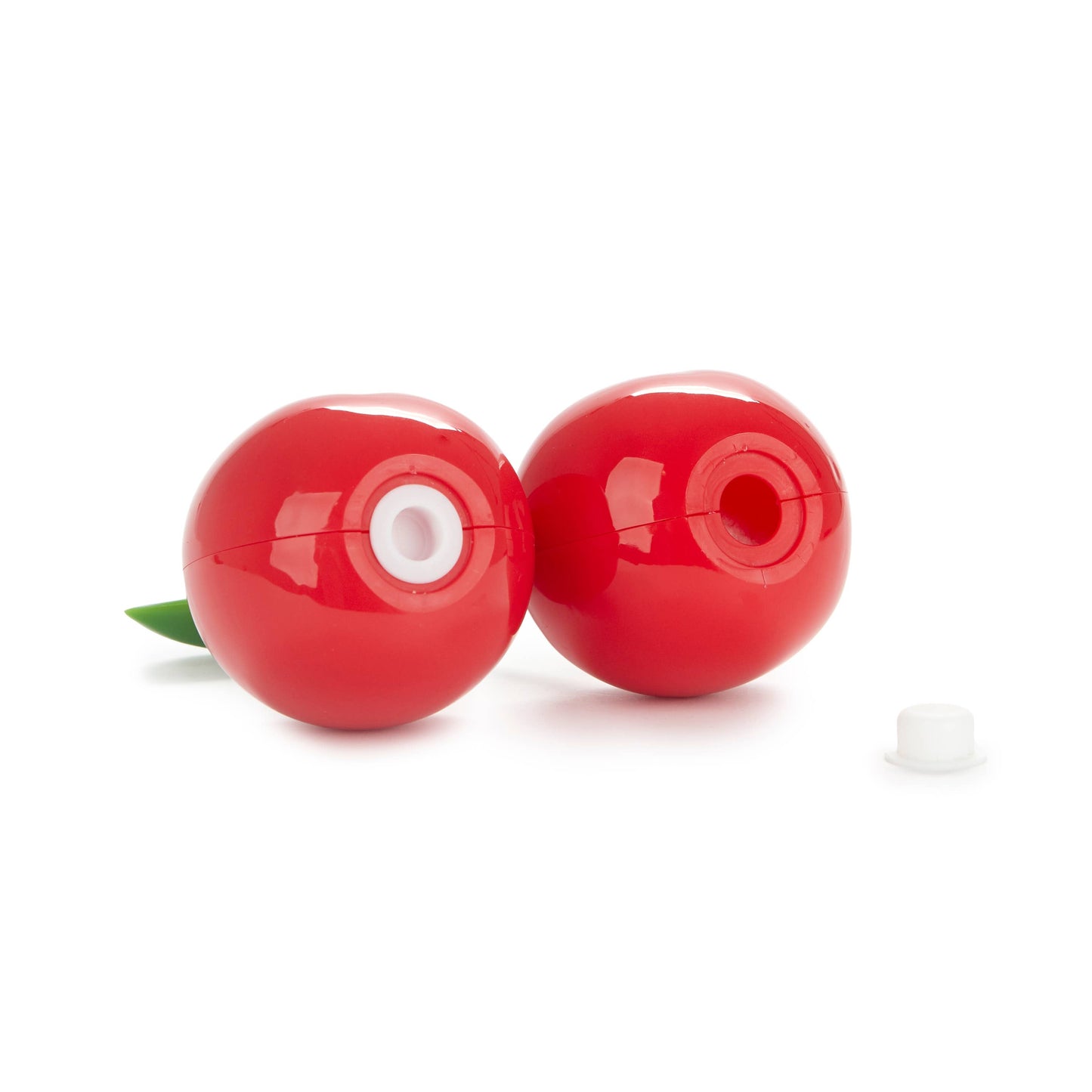 Salt & pepper set, Cherry, red, plastic