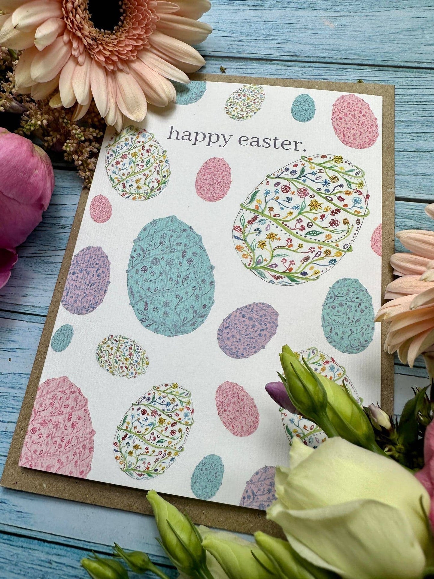 Easter Eggs Eco Card - Blank