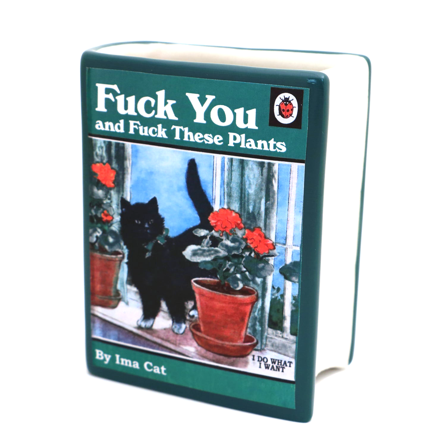 Cats & Plants Book Vase/Pencil Holder