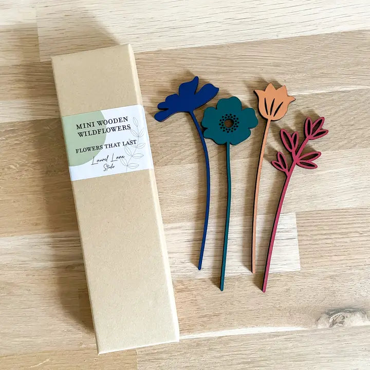 Mini Wooden Wildflowers Set - Multi