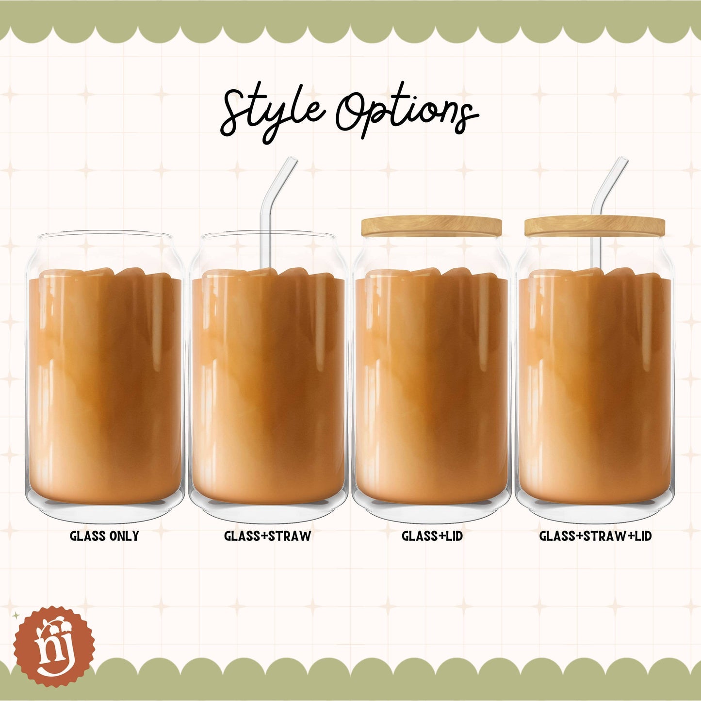 Travis & Taylor I Feel So High School Glass Coffee Tumbler